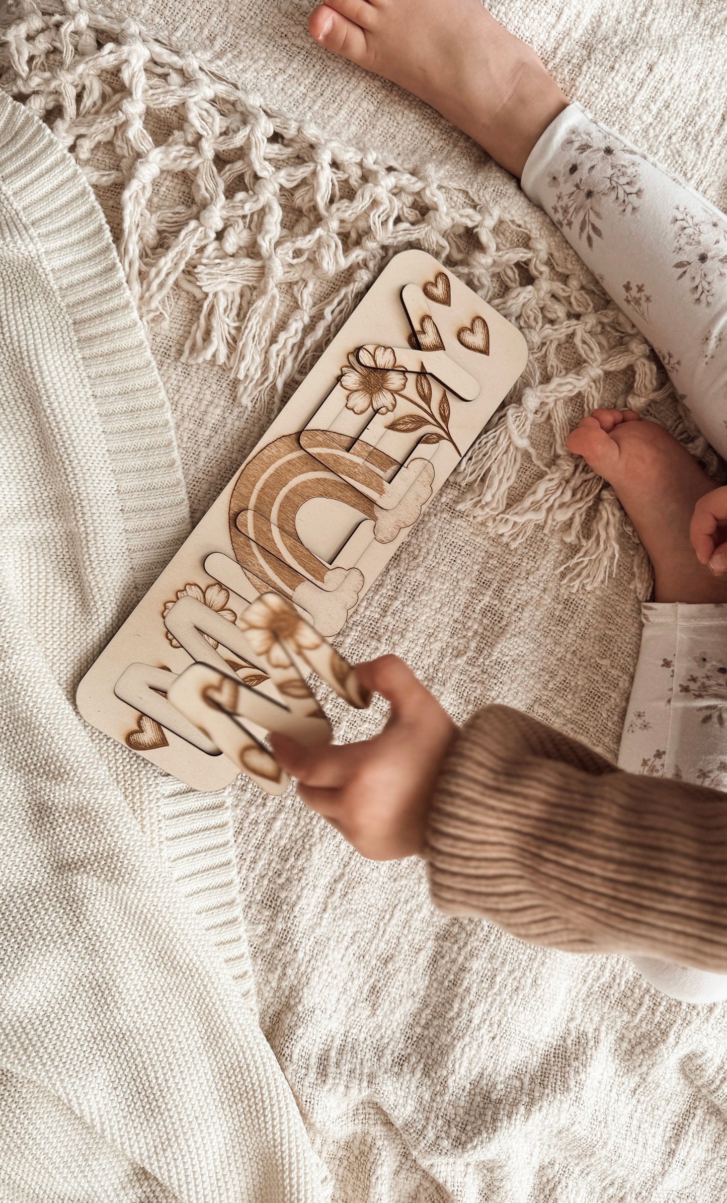 Naam puzzel regenboog