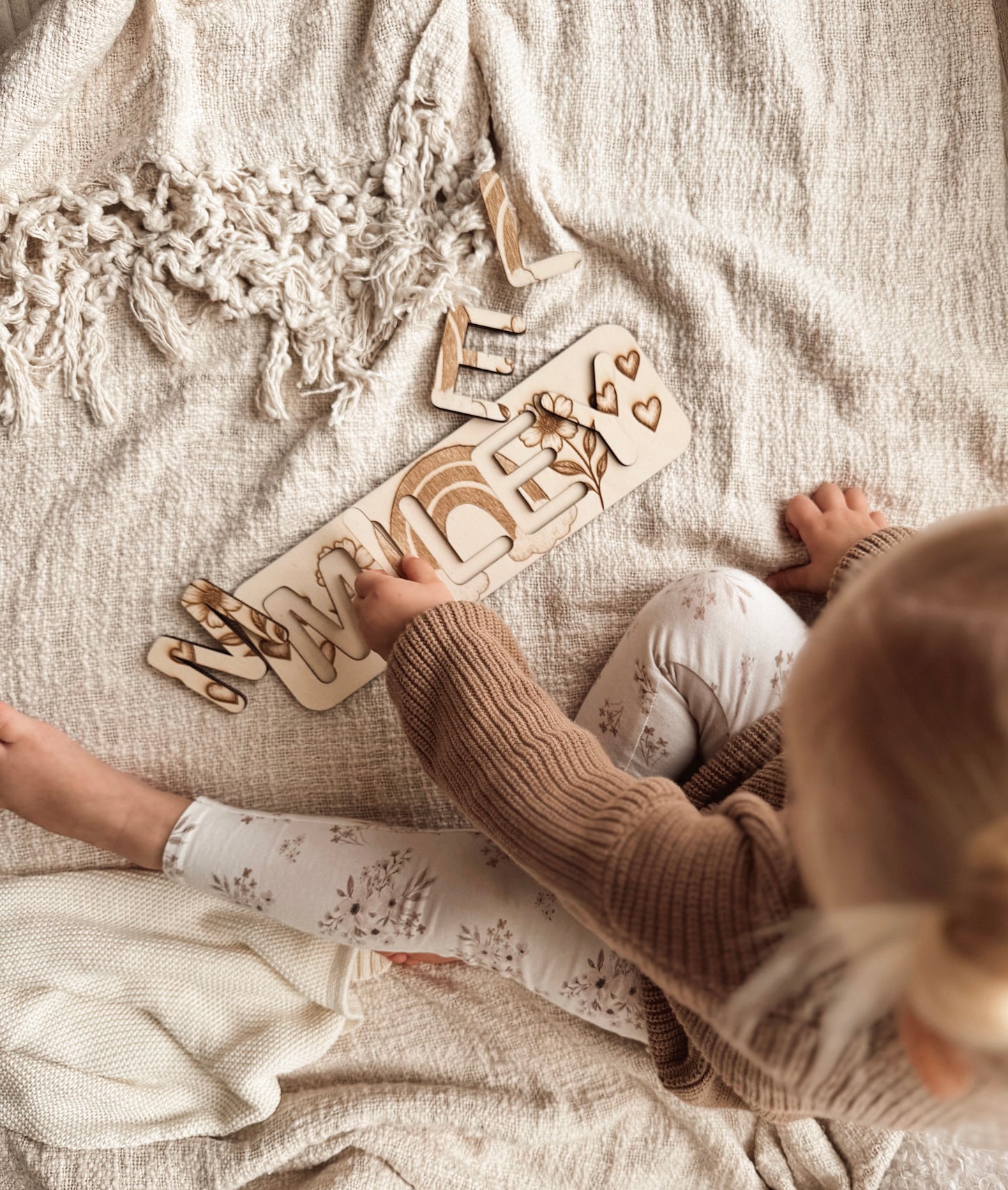 Naam puzzel regenboog