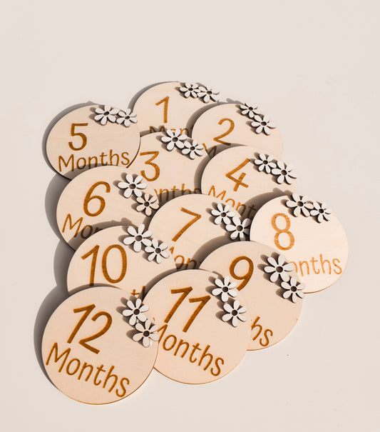 3D houten milestone kaarten