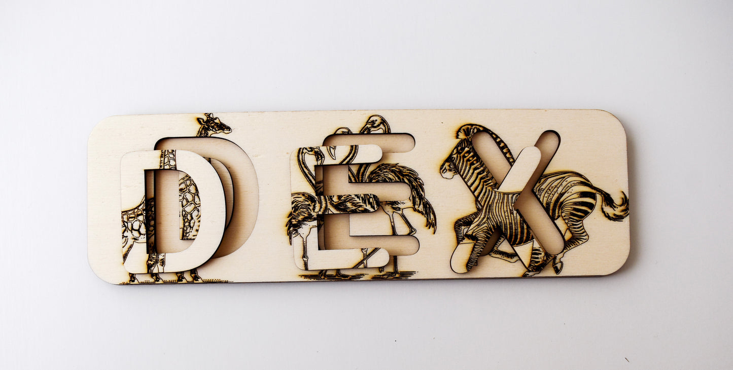 Custom naam puzzels