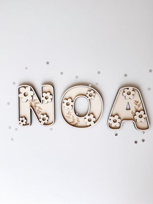 3D Letters Bloem